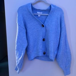 H&M Blue Cardigan Sweater